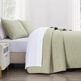 thumbnail image 3 of Chezmoi Collection Austin 3-Piece Oversized Bedspread Coverlet Set, Lightweight Reversible Bedding Cover for All Season, Tan, King, 3 of 9