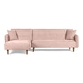 thumbnail image 2 of Sala Modular Makora Sofá Cama Reversible Velvet Palo de Rosa Modelo Baily, 2 of 8