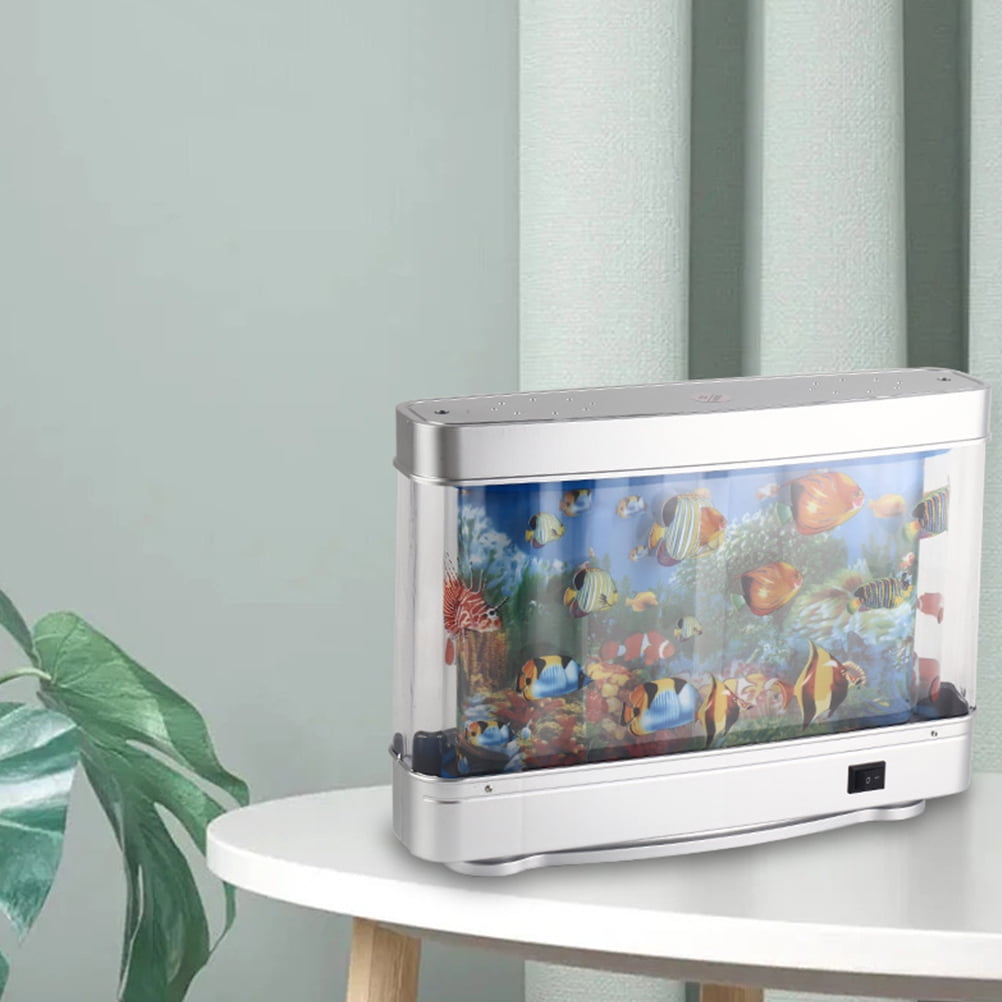 Fake Aquarium Decorative Lamp Artificial Tropical Fish Tank Motion Night Light Virtual Moving Imitating Ocean