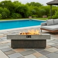 thumbnail image 5 of E-Western Tabletop Propane Fire Pit 55x23 in Outdoor Firepit Table 50000 BTU Patio Balcony Three Height Options, 5 of 11