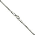 thumbnail image 3 of Stainless Steel Box Chain Styles Necklace Chisel Polished 2.5 mm 16 inch Fancy, 3 of 4