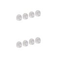 thumbnail image 1 of Baohd Pack of 4 Rhinestone Car Tire Valve Caps Diamond Shining Dustproof White Style A 2Set, 1 of 6