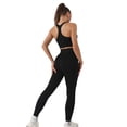thumbnail image 1 of Conjunto De Yoga 2 piezas de ropa deportiva para mujer, ropa deportiva sin costuras, artículos deportivos (negro S) Likrtyny Para Estrenar, 1 of 6