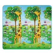 Baby Kids Play Mat Picnic Cushion Crawling Mat with Two Sides Playing Activity Pad SPPYY