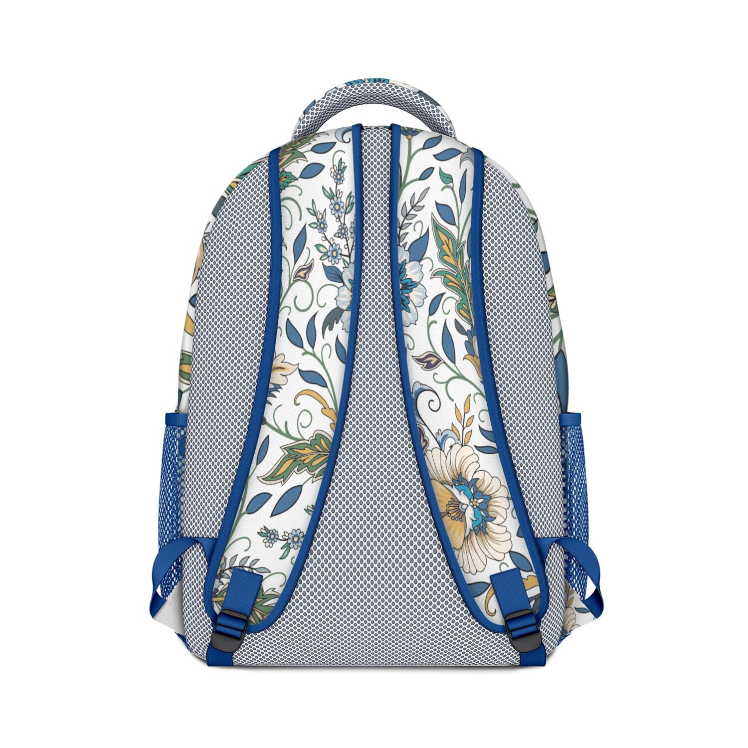 Geometric Paisley Design Waterproof Backpack - Elegant Ergonomic Bookbag for Commuters & Students