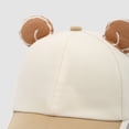 thumbnail image 6 of yocbz Baby Boy Hat Baby Baseball Cap Toddler Boys Girls Sun Hat Kids Adjustable Cotton Caps Lightweight Trucker Hats Beige,3-8 Years, 6 of 7