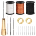 thumbnail image 1 of Kit de Aguja de Coser para Cuero Swpeet 19 Piezas con Hilo de Nylon y Mango de Cobre, 1 of 7