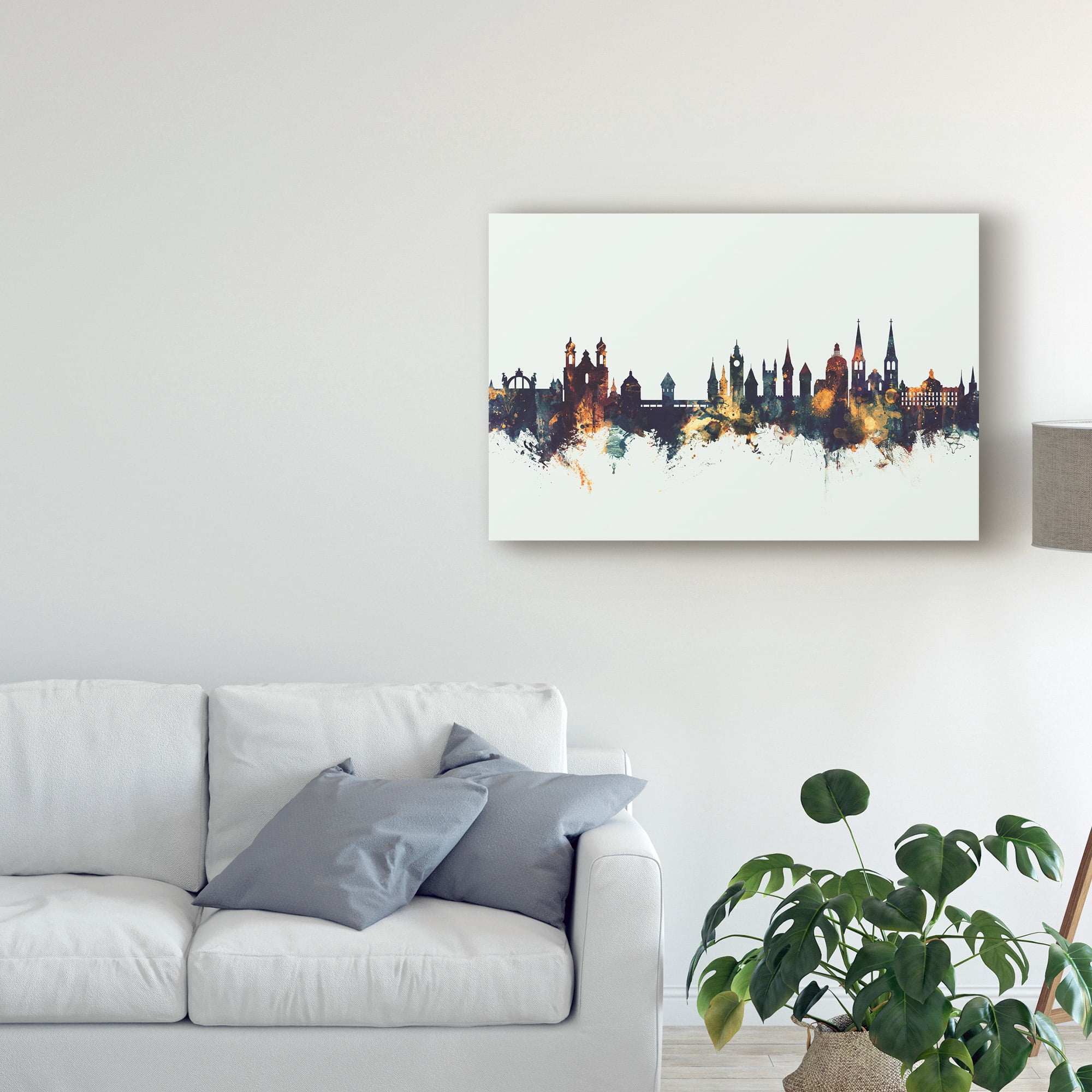 Trademark Fine Art 'Lucerne Switzerland Luzern Skyline IV' Canvas Art by Michael Tompsett
