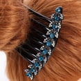 thumbnail image 3 of Shisuyan Fashion Rhinestone Hairpin Comb Anti-skid Hair Fork For Women And Girls, 3 of 8