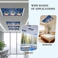 thumbnail image 6 of 3 Pack Christmas Snowman Fluorescent Light Covers for Ceiling Lights with Snowflakes Blue Texture Magnetic Ceiling Light Covers Overhead Light Filters for Office Classroom Home, 6 of 9