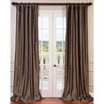 thumbnail image 1 of Half Price Drapes Mushroom Brown 84 x 50-Inch Blackout Faux Silk Taffeta Curtain Single Panel, 1 of 6