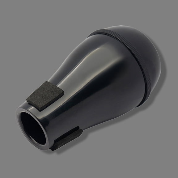 UPOUART 1Pc Black Plastic Tenor Trombone Mute Reusable Strong Trombone Accessory for Musicians