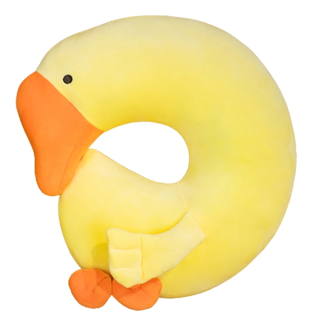 Peluche De Pato De Anime Japonés, Almohada Para El Cuello En Forma De U De Ganso Grande, Almohada De Viaje Con Relleno De Animales, Regalo De Cumpleaños Y Navidad Vogacara HA045808-01