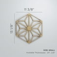 thumbnail image 3 of Ekena Millwork 11 3/8"W x 13 1/8"H x 1/4"T Small Hampton Decorative Fretwork Wood Wall Panels, Red Oak, 3 of 18