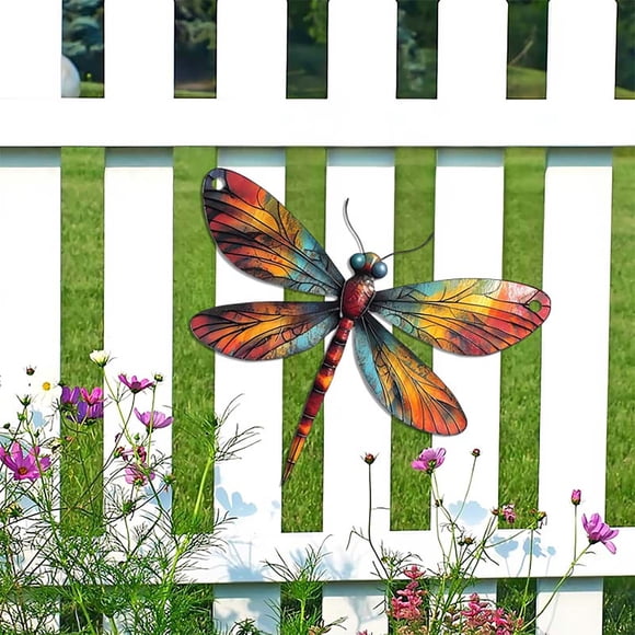 ZZkhGO Sturdy Metal Wall Art Decor, Iron Wall Hanging Ornament with Waterproof Coating, Modern Outdoor Wall Sculpture for Yard Balcony Living Room
