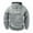 Gray, variant on Stamzod Mens Quarter Zip Pullover Hoodies Solid Color Long Sleeve Athletic Hoodie with Pocket Casual Gym Hooded Sweatshirt for Men Dark Brown D S