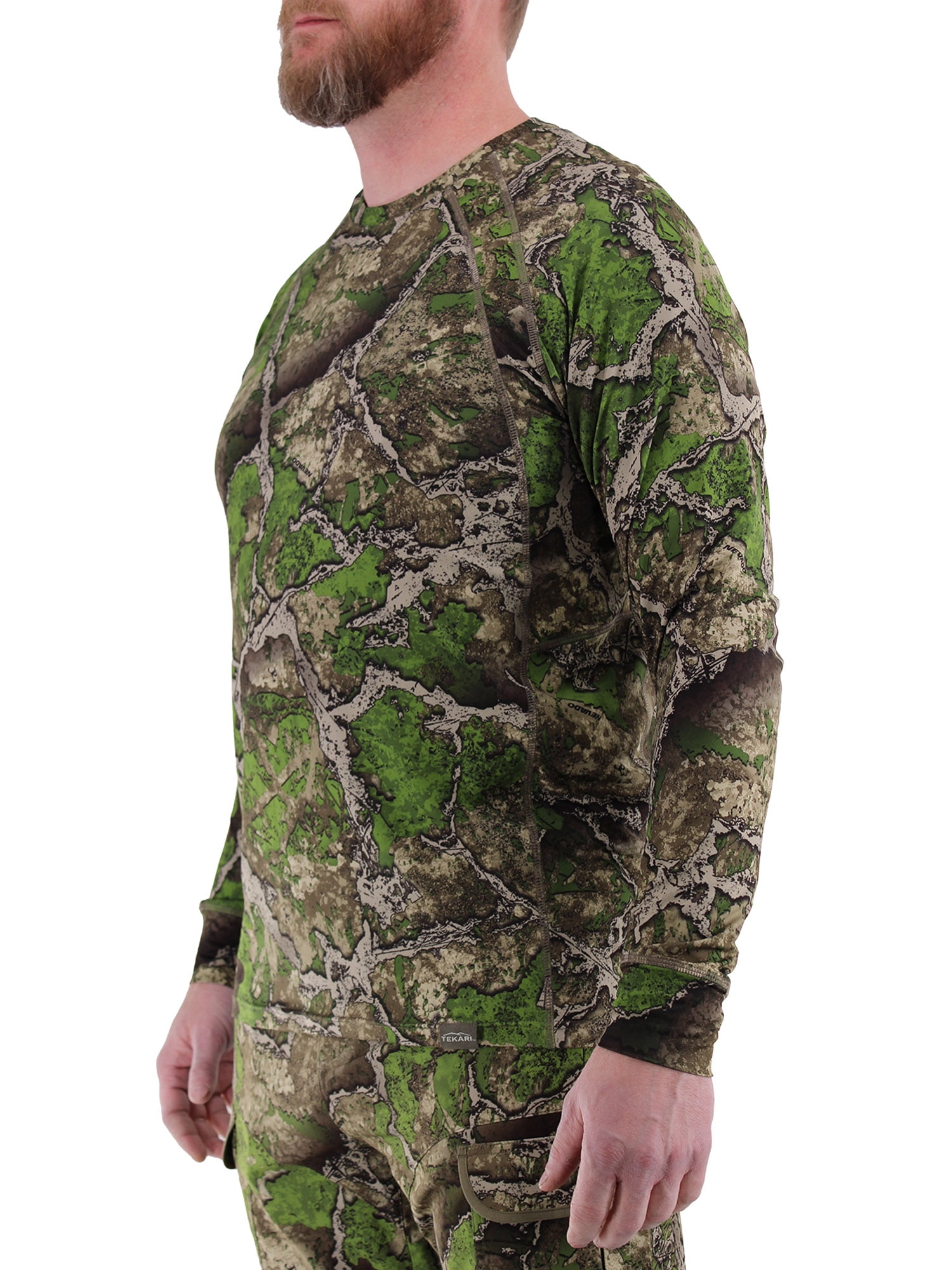 Tekari Men's Air Mesh Long Sleeve Performance Hunting Shirt Medium