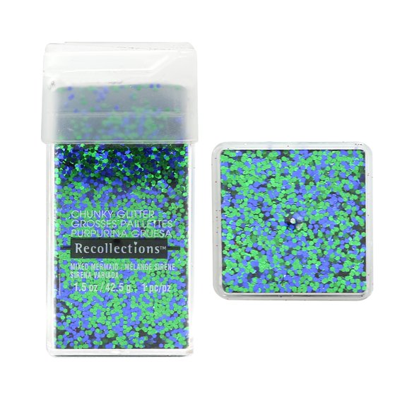 12 Pack: Mixed Mermaid Chunky Glitter by Recollections