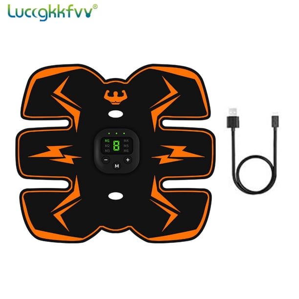 Estimulador muscular inalámbrico EMS, entrenador inteligente para Fitness, entrenamiento Abdominal, pegatinas eléctricas para perder peso, masajeador adelgazante corporal Tan Jianjun unisex