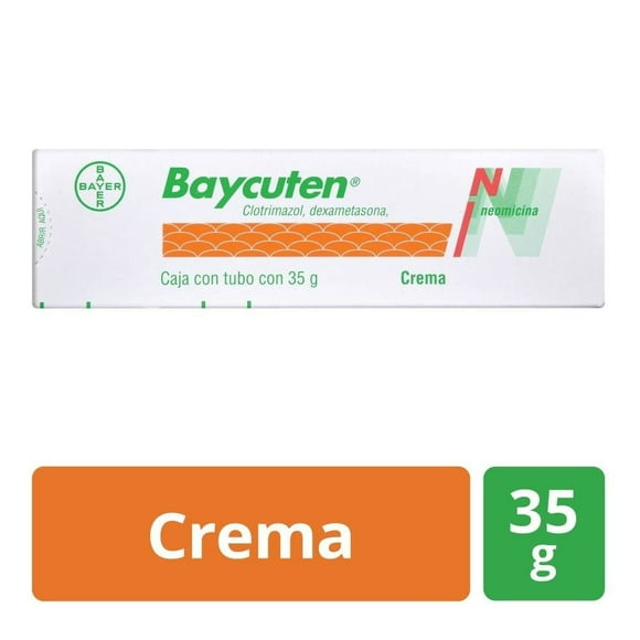 Baycuten N Clotrimazol 1 g, Dexametasona 0.04 g, Neomicina 0.50 g 35 g