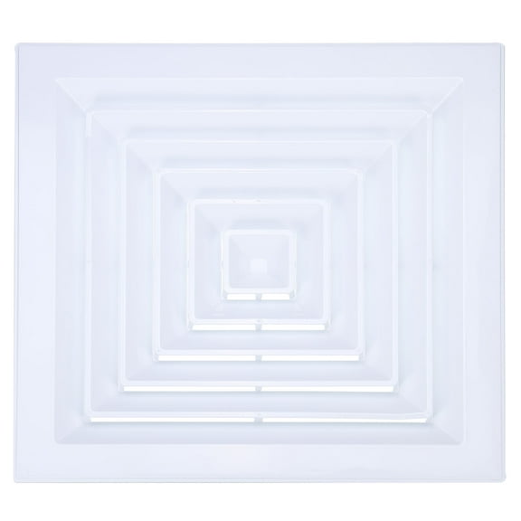 Uxcell Square Air Vent Cover 19.7 x 19.7 inch, 1pcs Plastic Air Return Grille for Home Office Ventilation, White