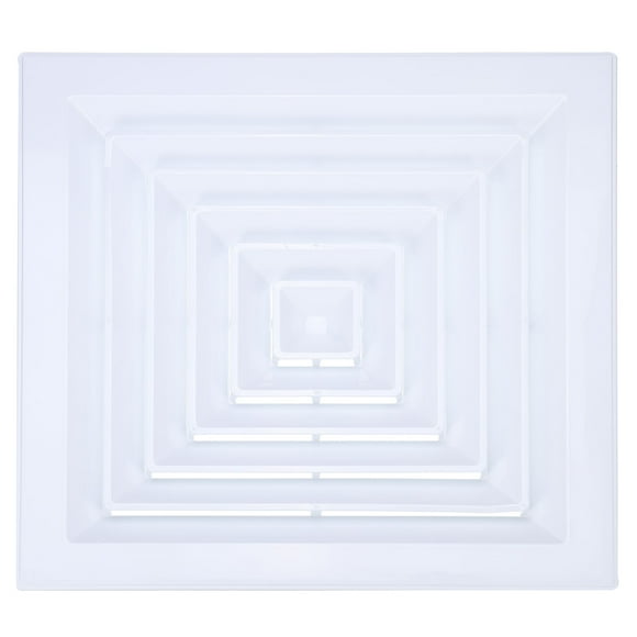 Unique Bargains Square Air Vent Cover 19.7 x 19.7 inch, 1pcs Plastic Air Return Grille for Home Office Ventilation, White