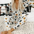 thumbnail image 4 of Halloween Printed Jumpsuit Long Sleeve Home Pajamas Casual Trousers Women's Cos Clothing, 4 of 10