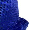 thumbnail image 3 of Sparkly Sequin Fedora Hat Unisex Shiny Glitter Trilby for Halloween Carnival Stage Show Photo Prop Party Event, 3 of 4