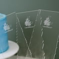 thumbnail image 6 of Lacupella 12 inch Tall Cake Acrylic Buttercream Patterned Contour Comb Set of 3 for 6 Patterns SET B…, 6 of 8