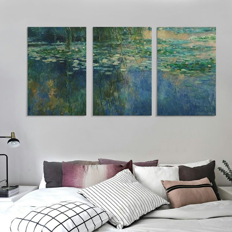 Water Lily Pond, Claude order Monet, Wall Decor Canvas Print Home Decor Art Canvas Art Interior Design, Ready To Hang