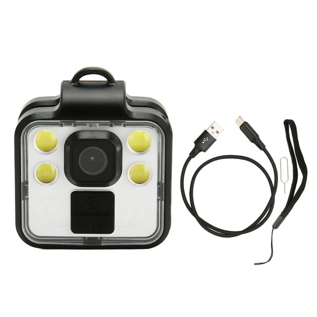 Cámara corporal 1080P HD grabación de vídeo cámara portátil impermeable con LED ajustable para coche Oficina deportes en casa