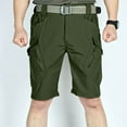 thumbnail image 2 of OSOLU Solid Color Mens Fashionable Casual Outdoor Lightweight Breathable Multi Pocket Zippered Casual Shorts Everyday Comfort Versatile Bottoms, 2 of 7
