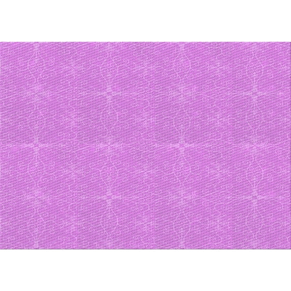 Ahgly Company Indoor Rectangle Patterned Violet Purple Area Rugs, 4' x 6'