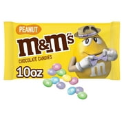 M&M's Peanut Milk Chocolate Pastel Easter Baking Candy Assortment - 10 oz Bag