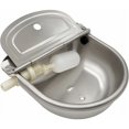 thumbnail image 4 of Bebedero de agua de acero inoxidable con tapón de drenaje y válvula de flotador ajustable para caballos, perros, ganado, cabras, ovejas, cerdos, bebedero automático para ganado, 4 of 5