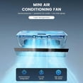 thumbnail image 4 of Portable Wireless Charging Air Conditioner, Mini Portable Air Conditioner, Wall Mount No Window AC Unit, Ductless Mini Split AC, Remote Quiet Cooling, Rechargeable Bedroom Kitchen (Black), 4 of 9