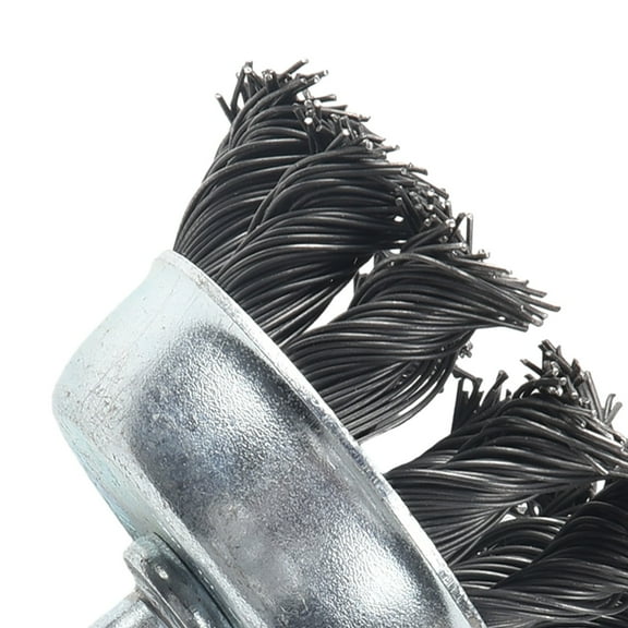 2'' Metal Wire Wheel Cup Brush Crimped with 1/4" Shank for Die Grinder Drill