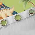 thumbnail image 4 of Manfei Kawaii Green Dinosaur Curtains Pack of 2 (42x84 Each), Cartoon Animal Curtains Blackout, Teens Boys Girls Kids Bedroom Curtains, Living Room Curtains Decor, 4 of 6