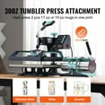 thumbnail image 2 of Vevor YTS30OZ121551PC9GV1 12 x 15 in. 30 oz 5 in 1 Heat Machine Tumbler Press T-Shirts - Black & Green, 2 of 10