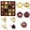 D Gold, variant on Christmas Ball Ornaments, Silver Large Shatterproof Hanging Decorations, 1 Pack Festive Gift Box Set with Assorted Textured Shapes, For Xmas Tree Home Party Holiday Seasonal Decor