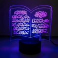 thumbnail image 4 of Nighdn Led Muslim Night Light Quran 3D Lamp Muslim Islamic Gift 7 Colors USB Bedside Lamps Desktop Church Decoration Nightlight, 4 of 4