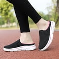 thumbnail image 2 of Dakaela Mules for Women Lightweight Slip on Sneakers Knit Mesh Open Back Walking Running Tennis Flats, 2 of 7