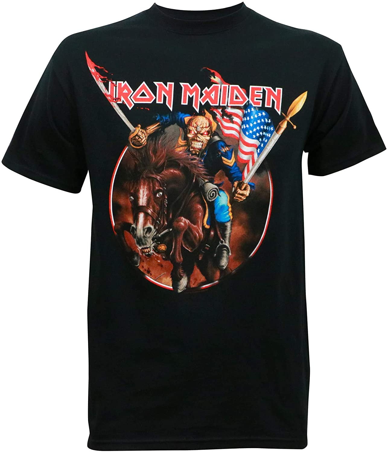 Iron Maiden Iron Maiden Maiden England Custer Mens T Shirt