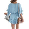 thumbnail image 2 of Women Summer Romper with Ruffled Layered Beach Design, 2 of 4