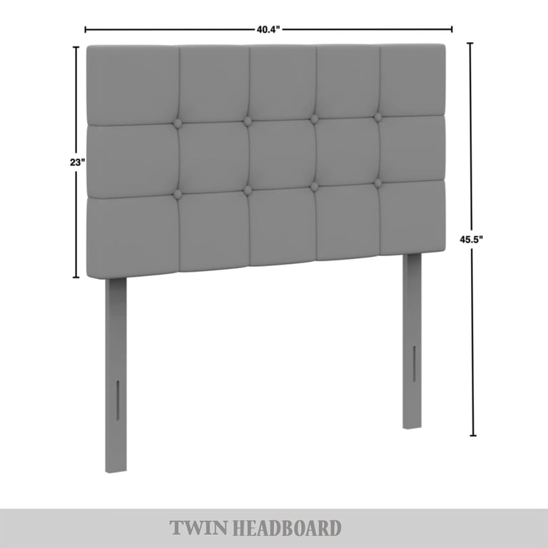 Castle Place Queen Headboard, Square Button Tufted photo 6