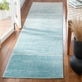 thumbnail image 2 of SAFAVIEH Adirondack Esmond Striped Runner Rug, Aqua/Ivory, 2'2" x 9', 2 of 11