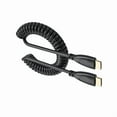 thumbnail image 4 of Mini HDMI to HDMI Coiled Cable 90 Degree Adapter Supports 1080P 60Hz for HDTV Cameras and Game Consoles, 4 of 10