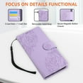 thumbnail image 4 of Allytechgroup Wallet Flip Case for Samsung Galaxy S25 with Lanyard, Built-in Credit Card Slot RFID Blocking PU Leather Stand Case Shockproof Full Body Cover for Galaxy S25 Women Girls, Purple, 4 of 5