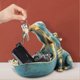 thumbnail image 2 of Hippopotamus Statue Home Resin Hippopotamus Figurine Fun Candy Dish,Key Bowl,Big Mouth Sculpture Tab, 2 of 5