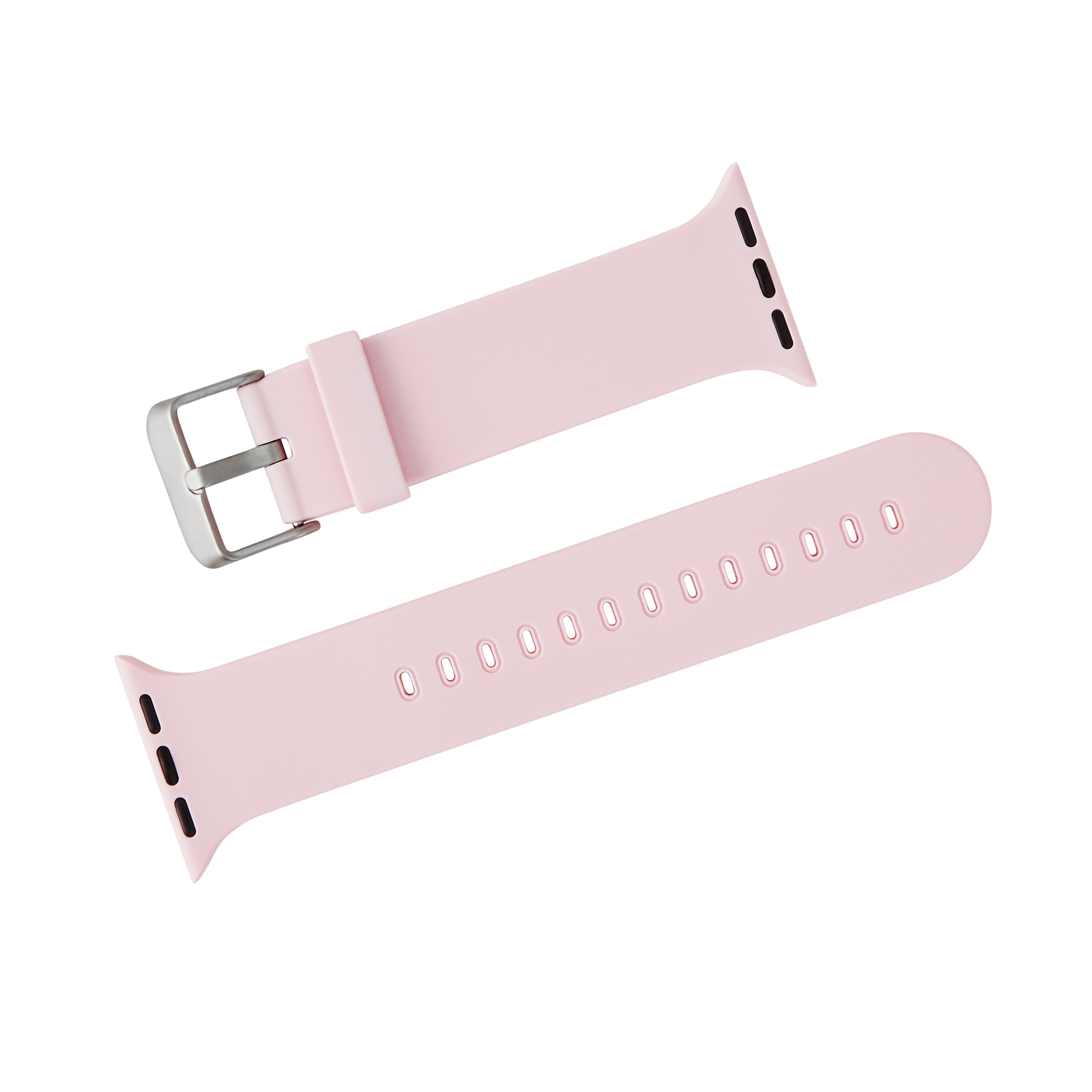 onn. Silicone Band for 42/44/45mm/Ultra (49mm) Apple Watch, Pink